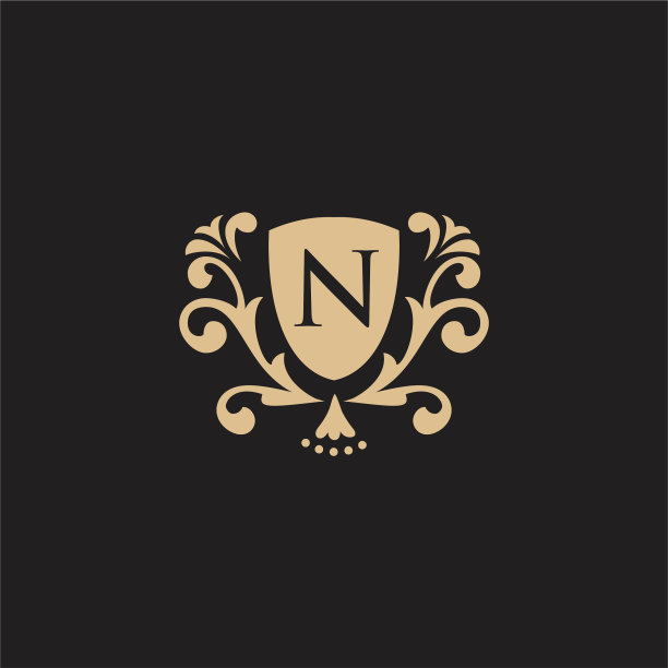 集元素风格的单线豪华标志图片下载