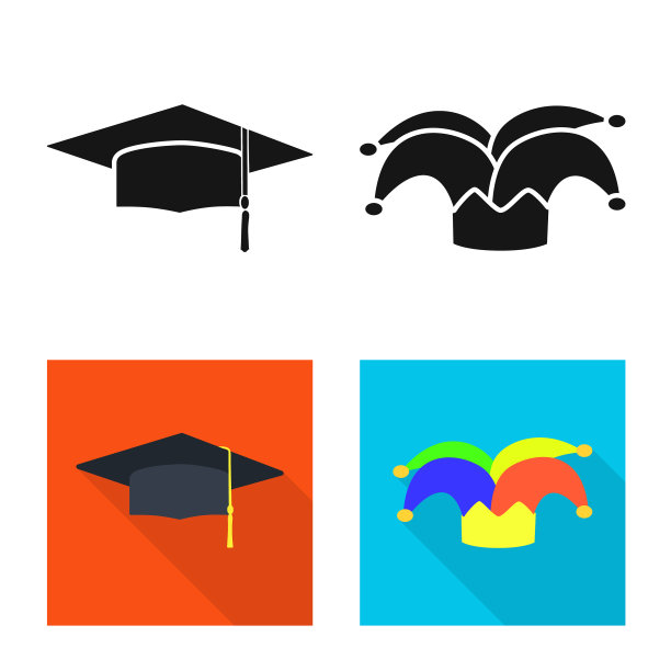 孤立对象服装和帽子符号图片下载