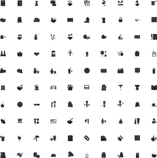 华夫饼铁黑色概念图标华夫饼铁图片下载