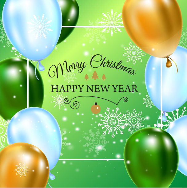 庆典背景模板与气球图片下载