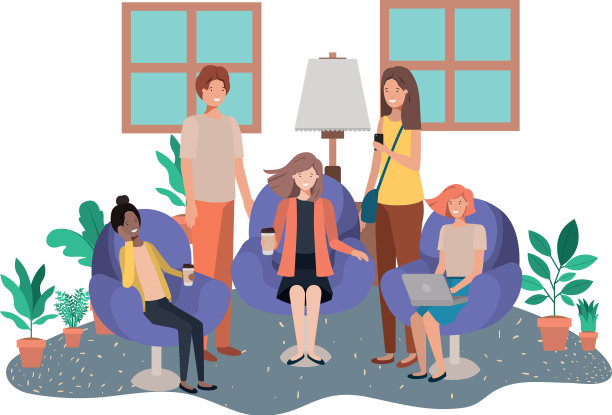 将使用科技设备的人分组图片下载