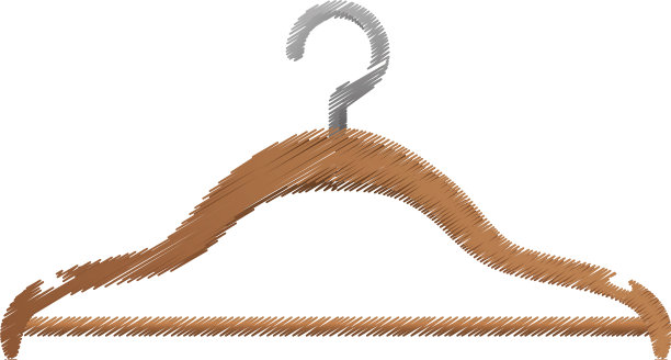 钩衣服孤立图标图片下载