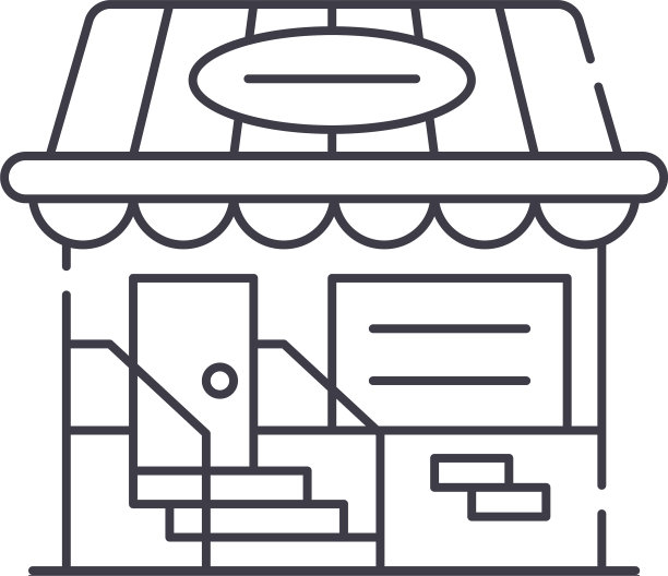 小商店线图标概念小商店图片下载
