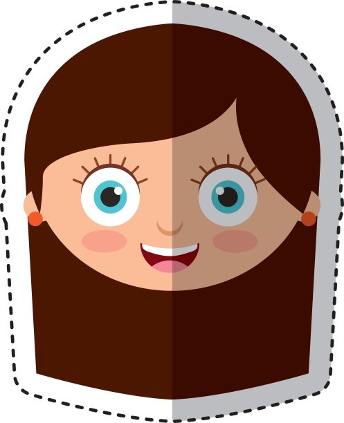 可爱的小女孩角色图片下载