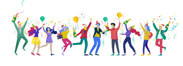 圣诞节快乐，一起庆祝快乐图片下载