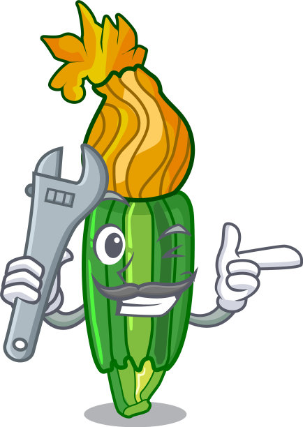 机械花西葫芦南瓜装饰上图片下载