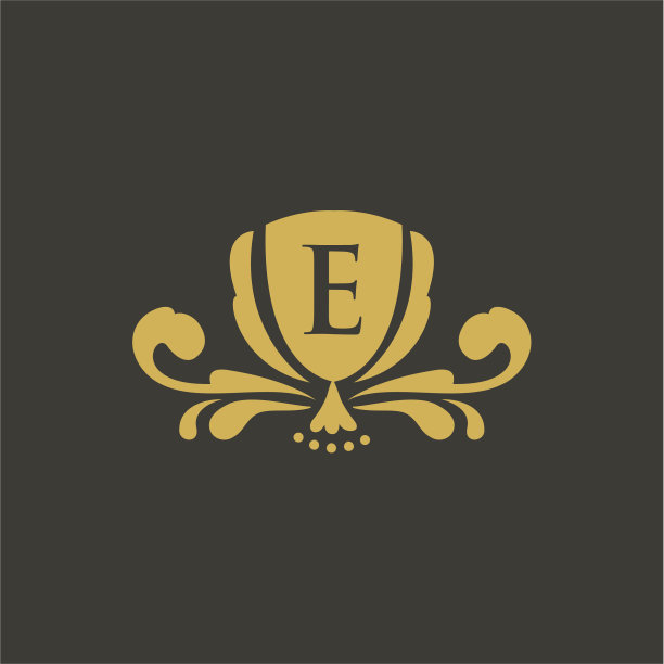 集元素风格的单线豪华标志图片下载