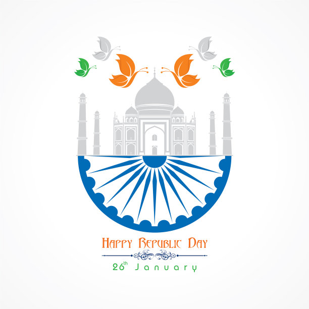 印度共和国快乐日海报设计图片下载