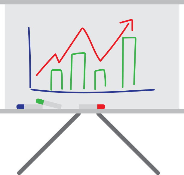 白板图表以白色背景为图形图片下载