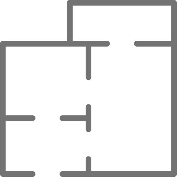 公寓地图房屋项目平面图线条图标图片下载