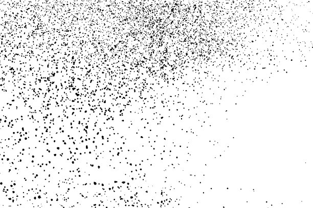 黑色颗粒状纹理孤立在白色上图片下载