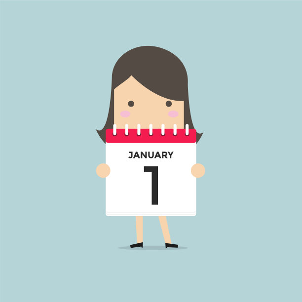 女商人手上拿着日历图片下载