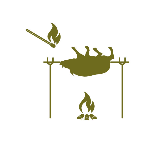 烤野猪图标图片下载