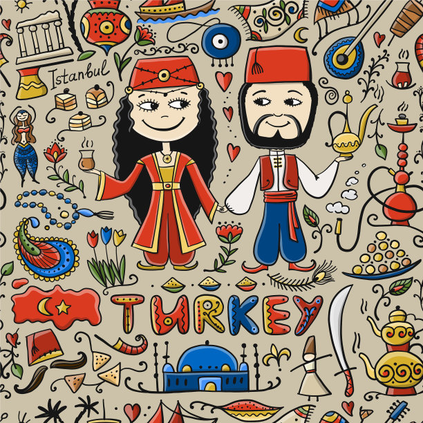 为您设计的土耳其旅行贺卡图片下载
