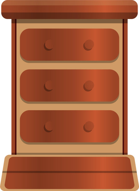 旧抽屉图标卡通风格图片下载