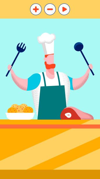 网络美食博客视频平坦图片下载