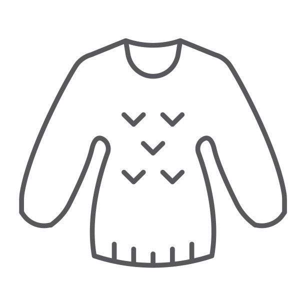 毛衣细线标志服装和套衫图片下载