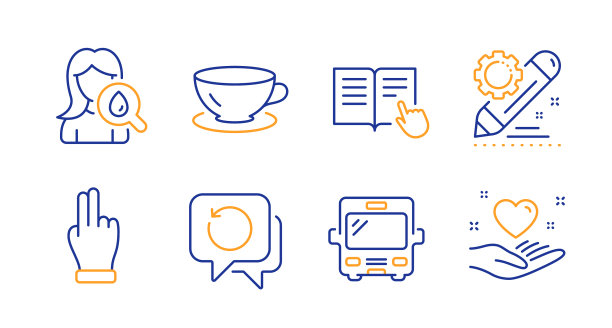 单击手项目编辑和浓缩图标集图片下载