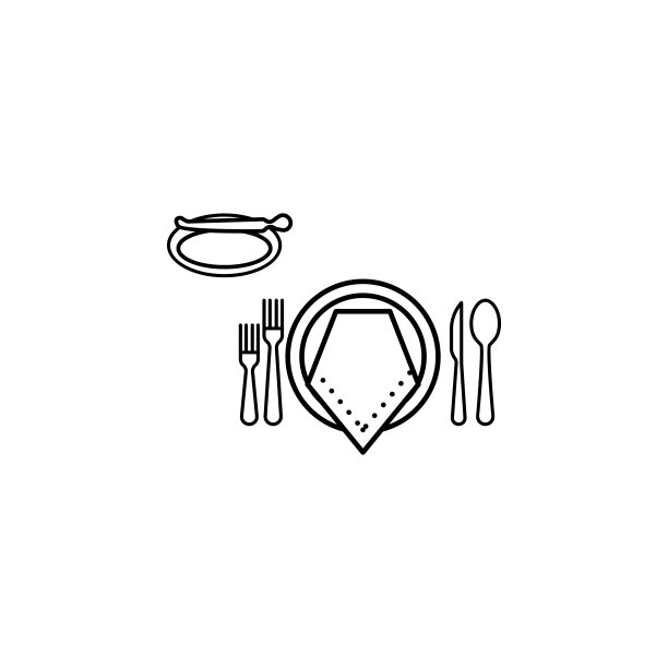 正式的晚餐图标可以用于web徽标图片下载