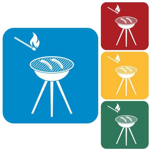 烧烤香肠图标图片下载