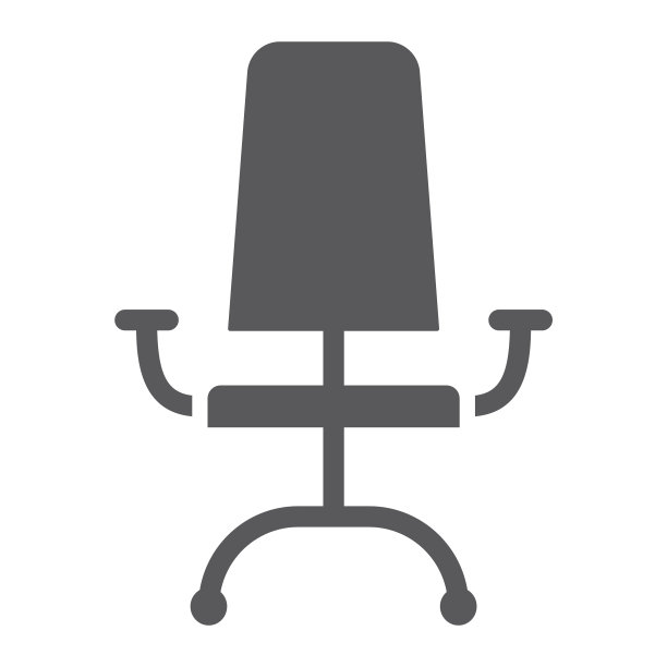 办公椅图标：家具与办公用品图片下载