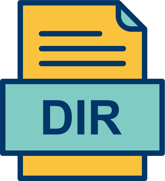 DIR文件文档图标图片下载