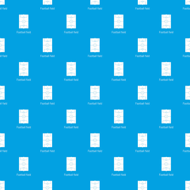 足球场图案无缝蓝色图片下载