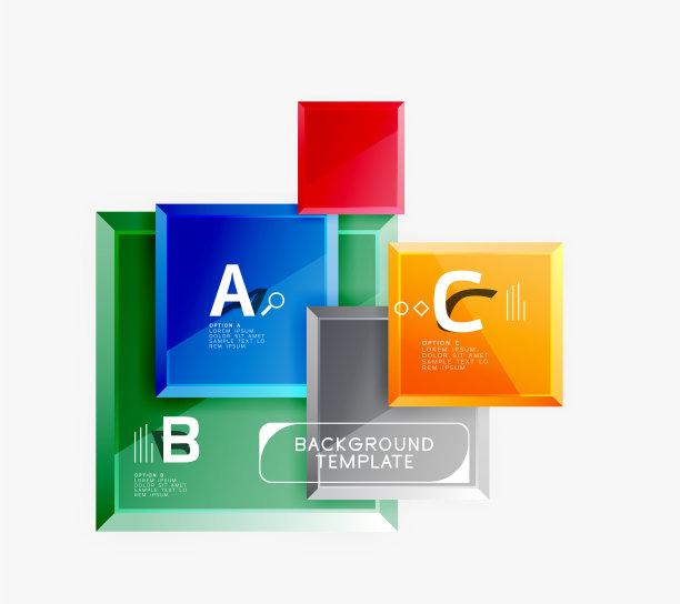 最小的方形横幅抽象背景图片下载