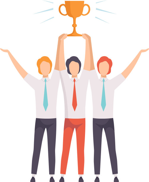 集团员工庆祝胜利图片下载