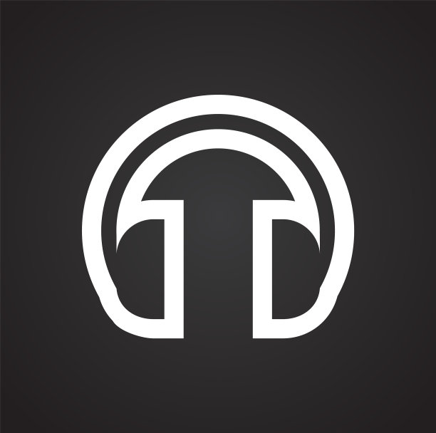 无线耳机上的黑色背景图片下载