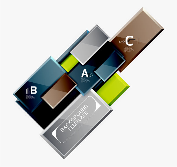 最小的方形横幅抽象背景图片下载