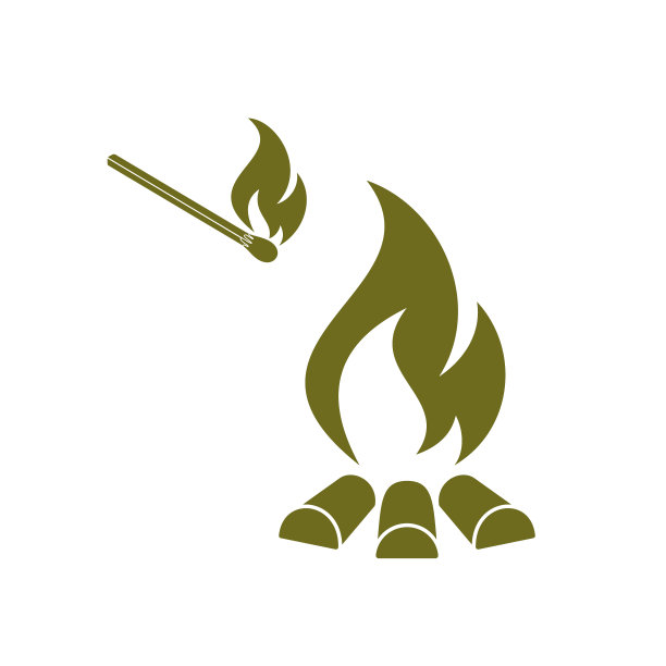 篝火轮廓图片下载