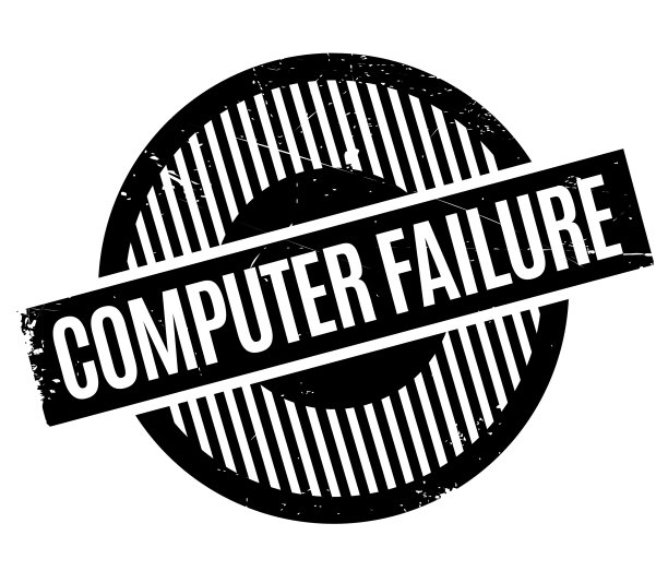 计算机故障橡皮图章图片下载