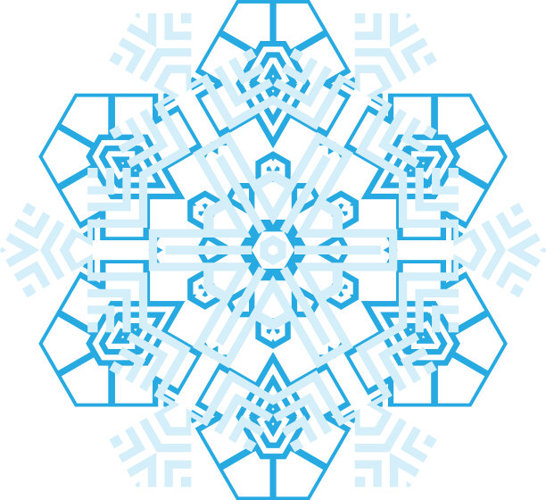 简单的雪花图标孤立在白色背景图片下载