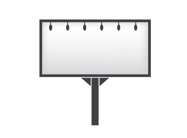 横幅模型上的白色背景图片下载