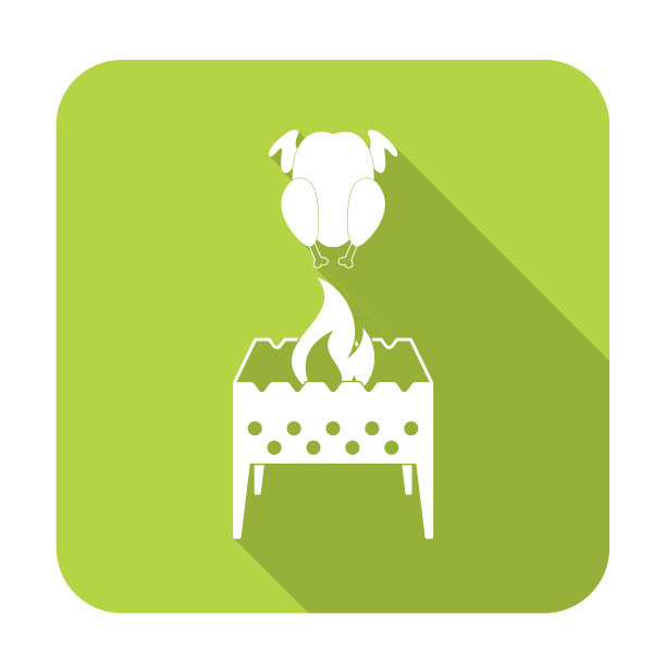 火盆和鸡的图标图片下载