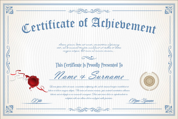 证书复古模板背景图片下载