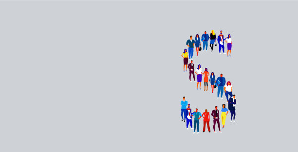 商务人士挤成一团图片下载