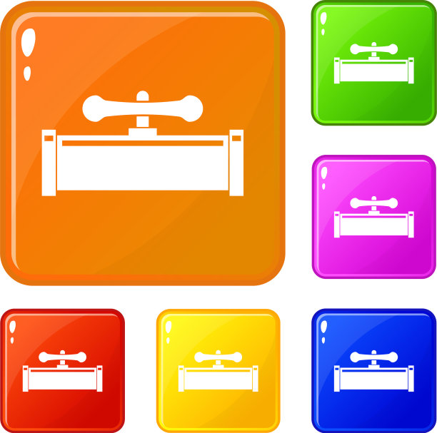 管道阀门图标设置颜色图片下载