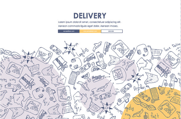 投递涂鸦网站模板设计图片下载