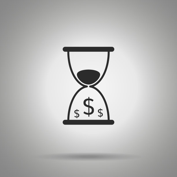 时间是金钱的象征，沙漏和美元的象征图片下载