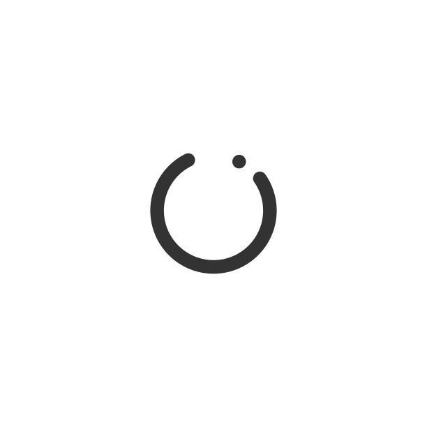 O字母圆形抽象旋转标志图片下载