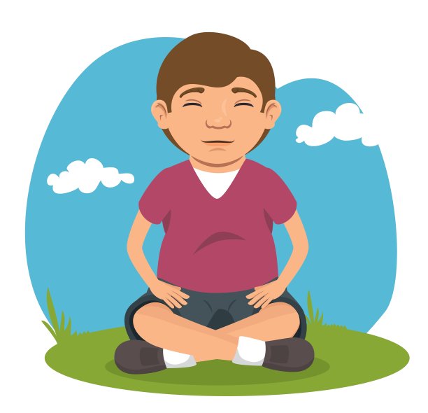 坐在田野里的男人图片下载