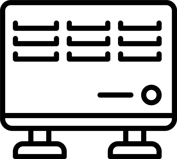 房间金属加热器图标轮廓风格图片下载