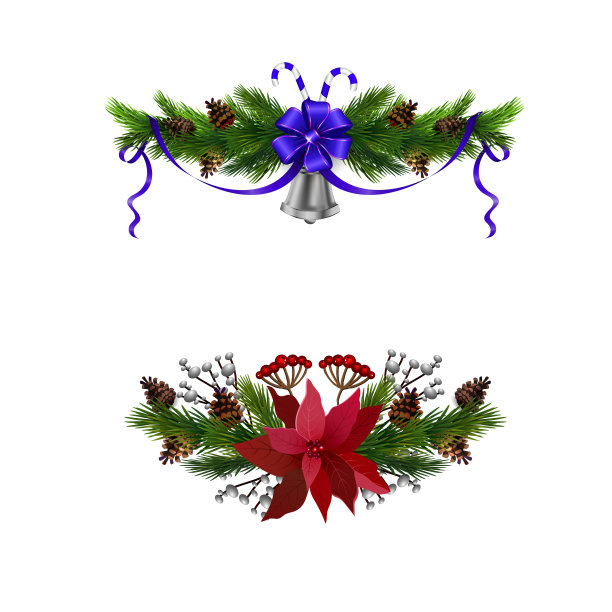 圣诞元素为您的设计图片下载