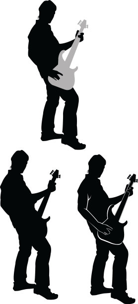贝斯手轮廓图片下载