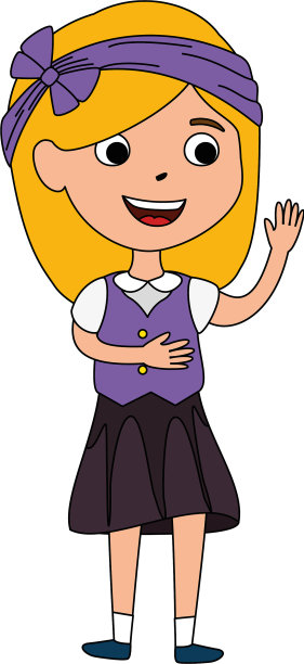 小女孩和女儿的性格图片下载