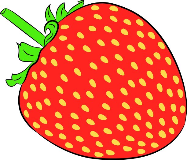 白色背景上的草莓图片下载