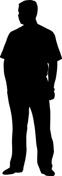 人们站在白色背景上的剪影图片下载