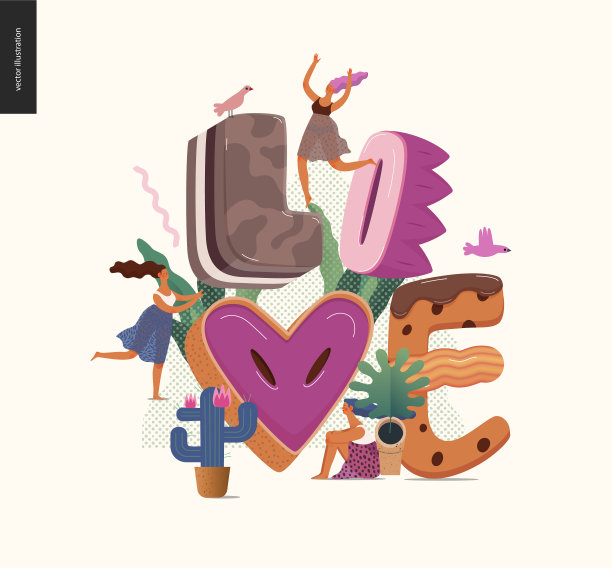 甜点的诱惑字体图片下载